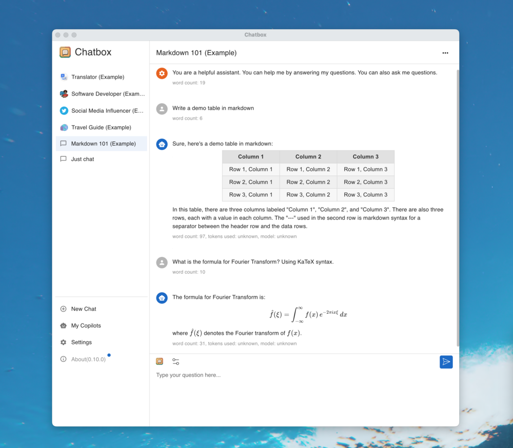 xoupai chat interface preview